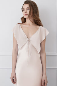 Close-up texture of the Crete Silk Midi Dress, showcasing the high-quality silk material.