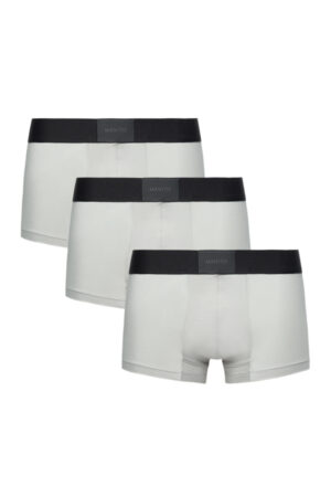 Set of three grey Cloud light Men's Thin Underwears, crafted from modal silk knit for ultimate softness.