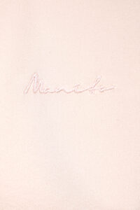 MANITO brand name is elegantly embroidered in a delicate script on the soft fabric of Daisy Women's Pink Pajama Sets.