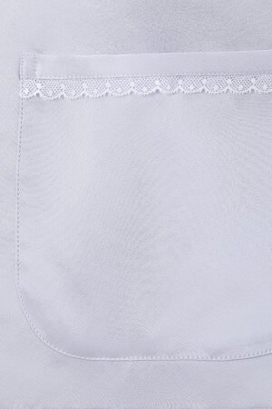 Close-up of the pocket featuring white lace trim from MANITO Effie Women's Pajama Set.