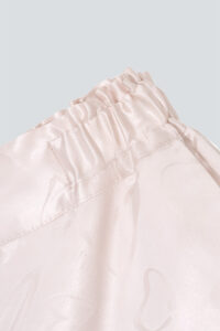 Elastic waistband detail on MANITO Loving Women's Pajama Set pants, offering a comfortable and flexible fit.