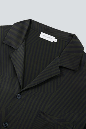 New Fragment Men's Lounge Set with navy short-sleeve polo and matching drawstring shorts for stylish comfort.