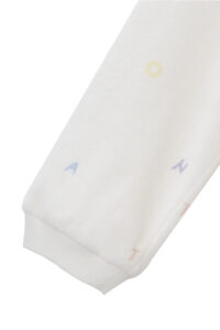 Sleeve detail of New Signature Children's Knit Pajama top, showing the ribbed cuff and smooth knit texture.