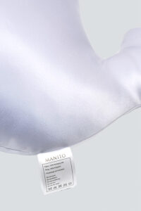 MANITO trademark signifies that MANITO Ocean Blue Kid's Pillow is crafted from 100% mulberry silk.
