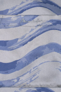 Embroidered MANITO logo on pocket of Ocean Wave Men's Short Pajama Set.