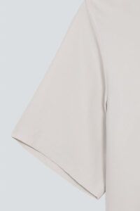 Detail of Remington Short Sleeve Lounge Set, highlighting the fine fabric and neat stitching.