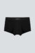 Men's soft black modal silk boxer briefs with MANITO branding at the waist.