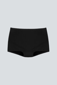 New Soft Women's Modal Silk Boyshorts in black with soft stretch and seamless cut.