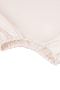 Elasticized leg opening on MANITO Sophia Baby Long Sleeve Romper for easy dressing.