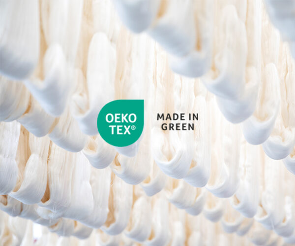Silk threads with MANITO’s OEKO-TEX STANDARD 100 and Made in Green certifications.