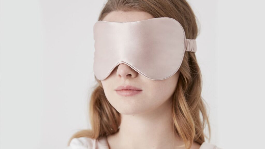 Wear silk eye mask before get to sleep