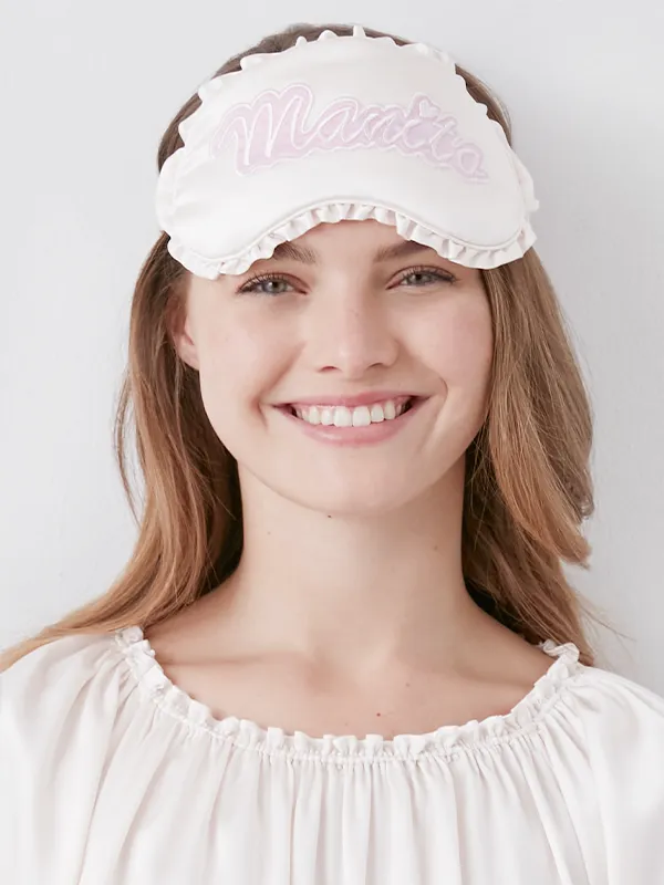 A silk eye mask from MANITO's Fairy Collection, offering a sweet and lovely design with a comfortable fit.